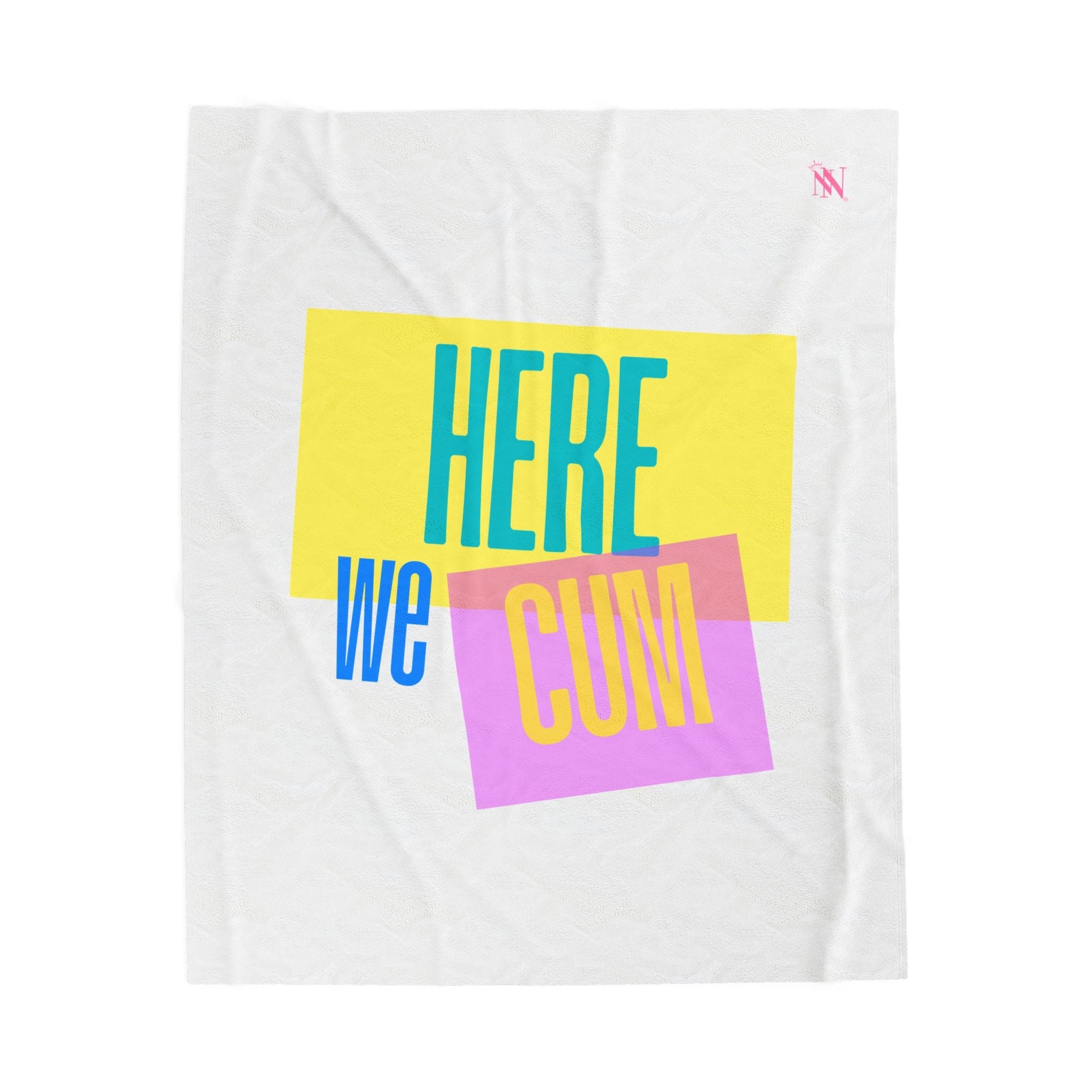 Here We Cum | Mix & Match Soft Fun-Flirty Lovers’ Blankets