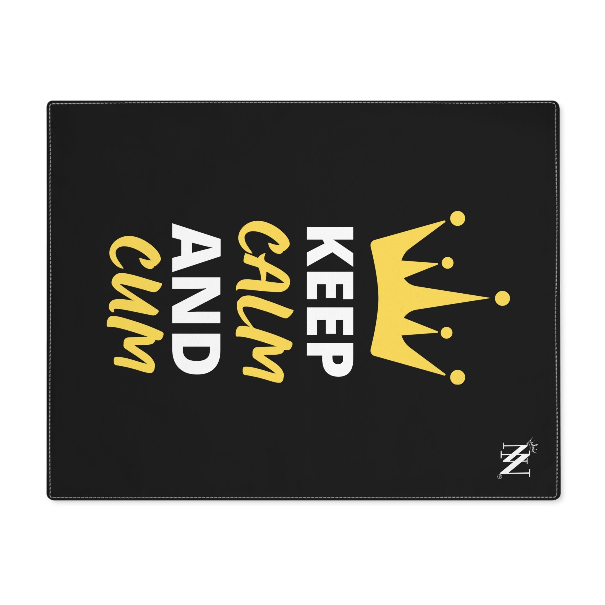 Keep Calm & Cum Queen King | Mix & Match Playful Fun-Flirty Lovers’ Toy Mats