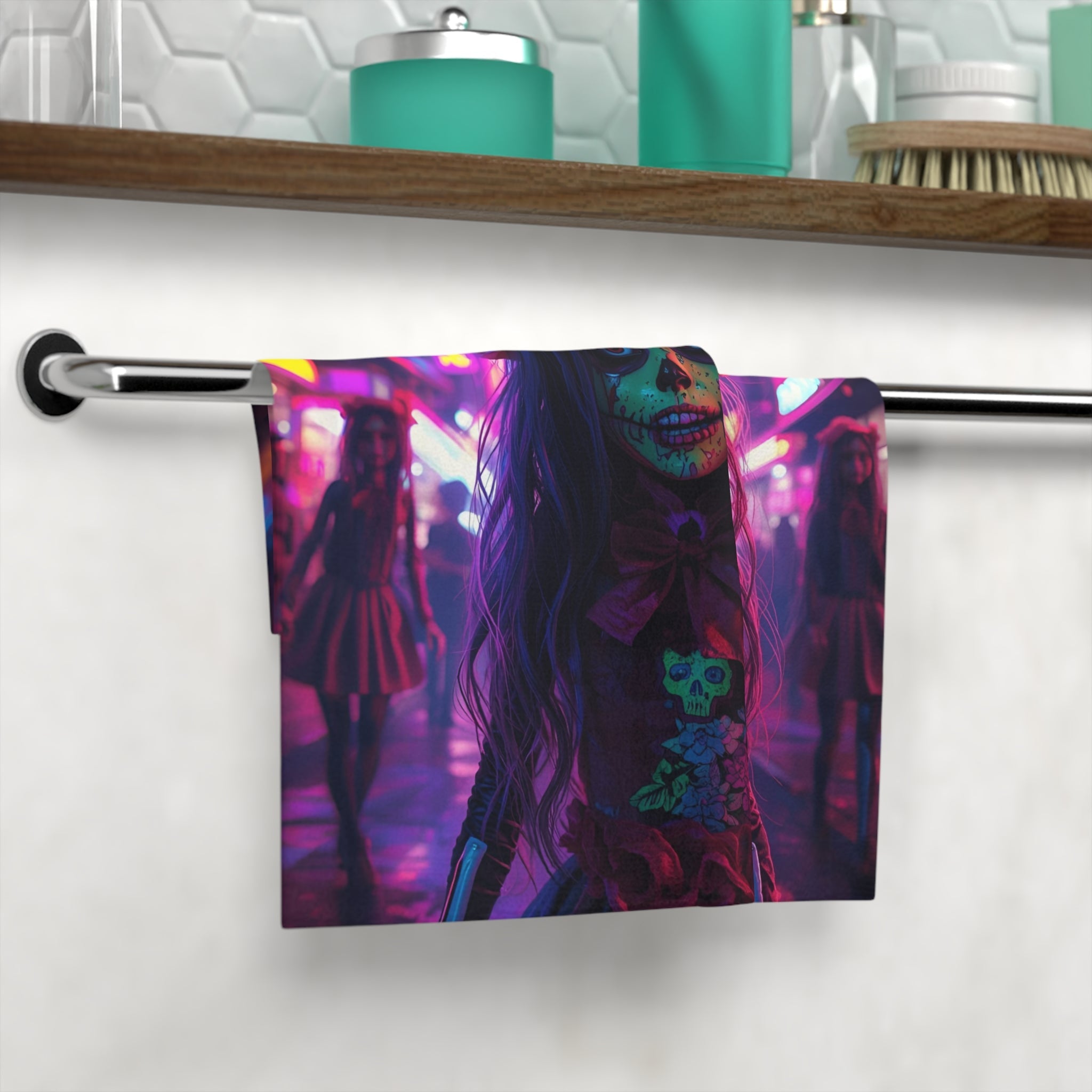 El Día de los Muertos Doll Graphic | Mix & Match Lils’ Fun-Flirty Lovers’ Towels