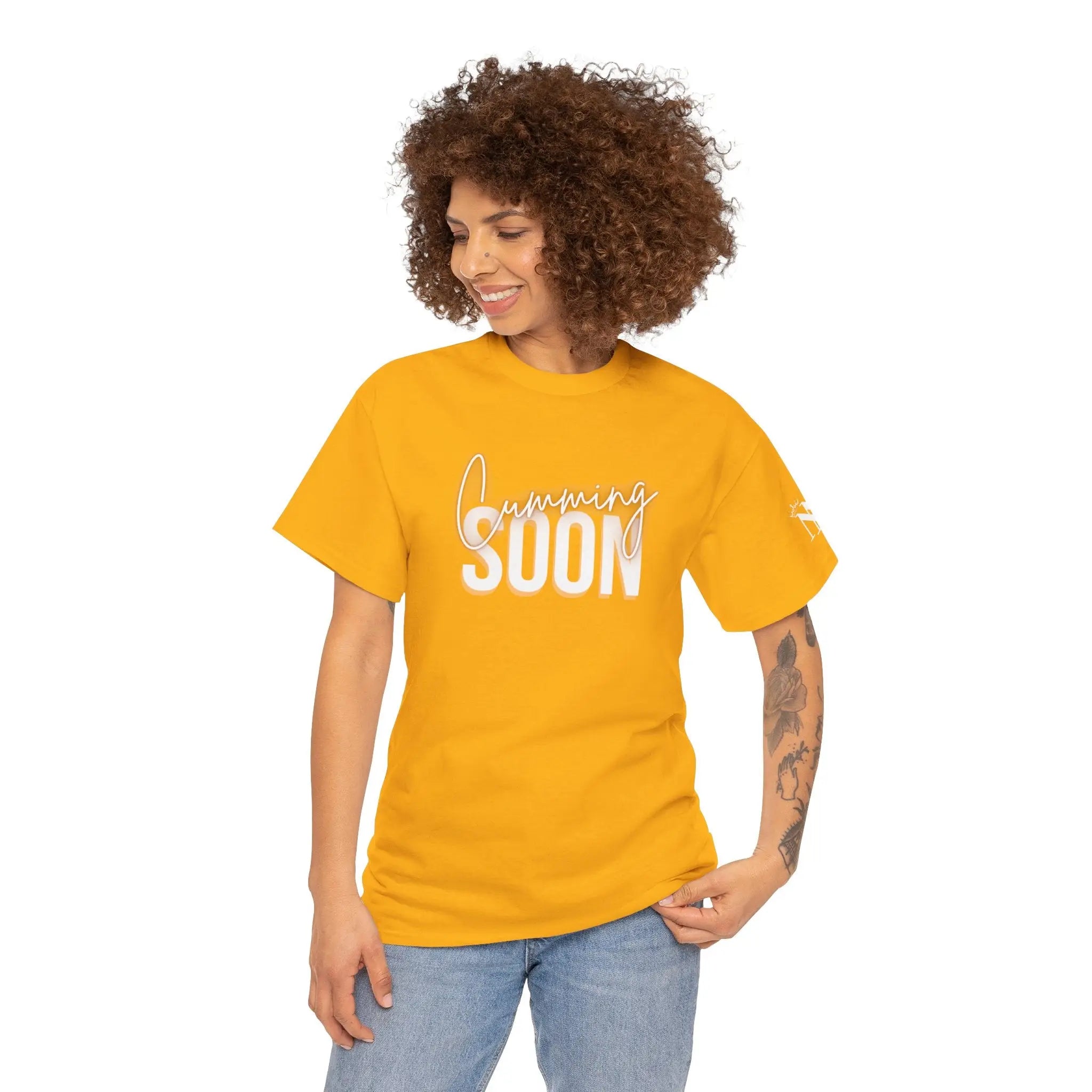 Cumming Soon 24k Gold Print Sex Gifts for Her Graphic T-Shirt