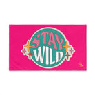 Stay Wild Retro Sticker Signature Pink Cum Towel