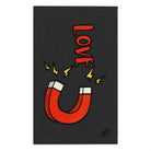 Love Magnet Dark Grey | Mix & Match Soft Fun-Flirty Lovers’ Towels