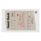 Good Things Are Cumming! Vintage Guest Check | Mix & Match Soft Fun-Flirty Lovers’ Towels