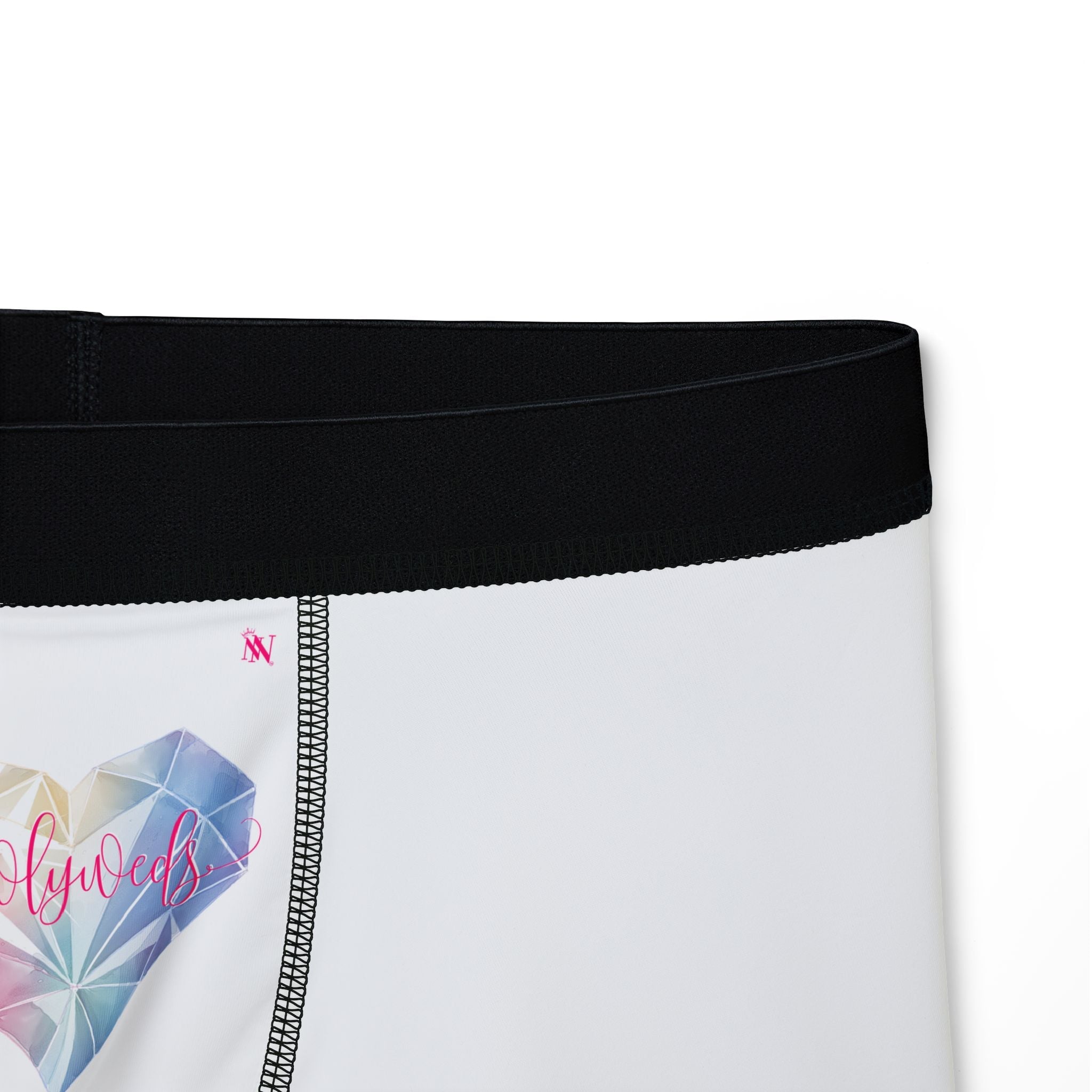 Newlyweds Diamond Heart | Mix & Match Fun-Flirty Lovers’ Boxer Briefs