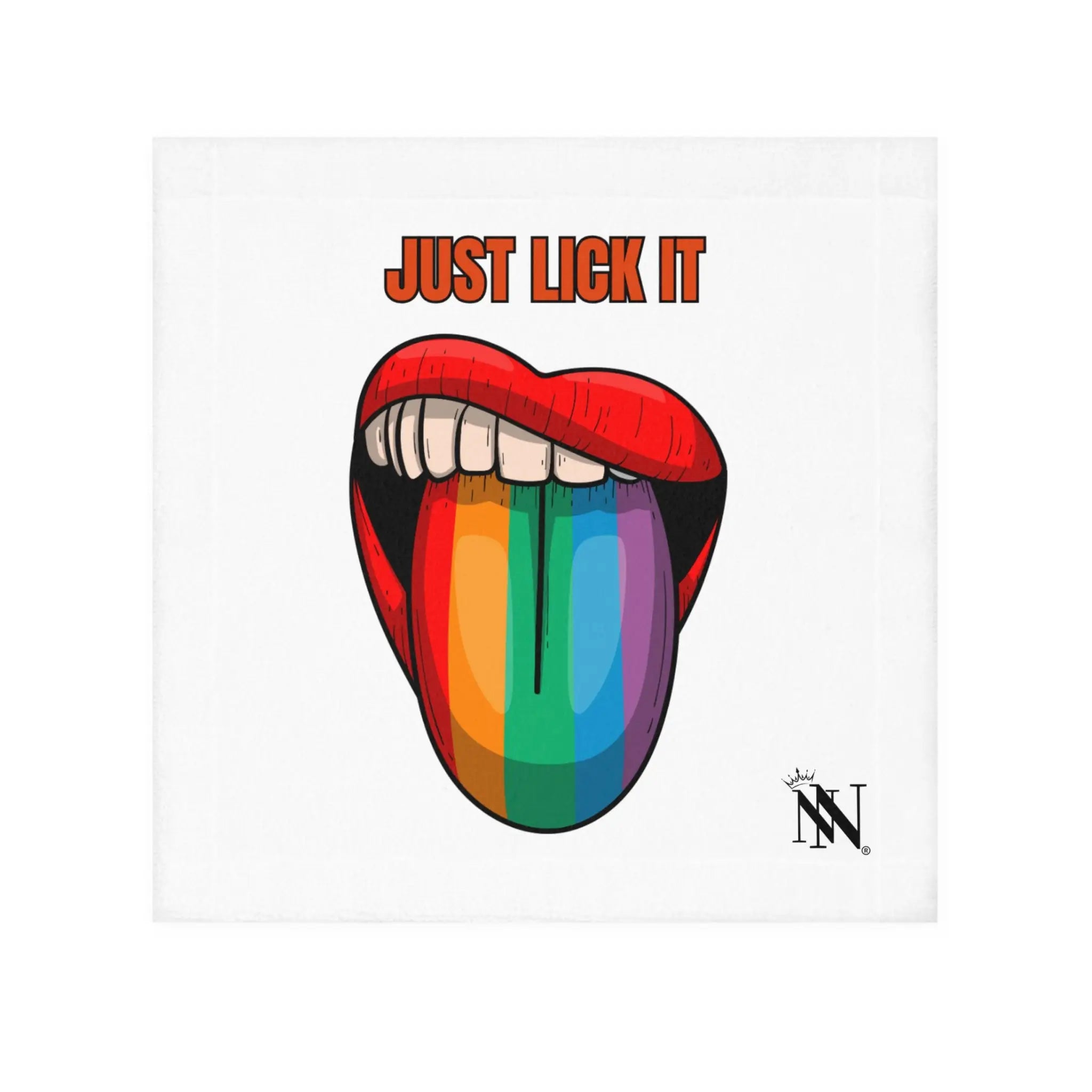 Just Lick It Rainbow Tongue Cum Rag