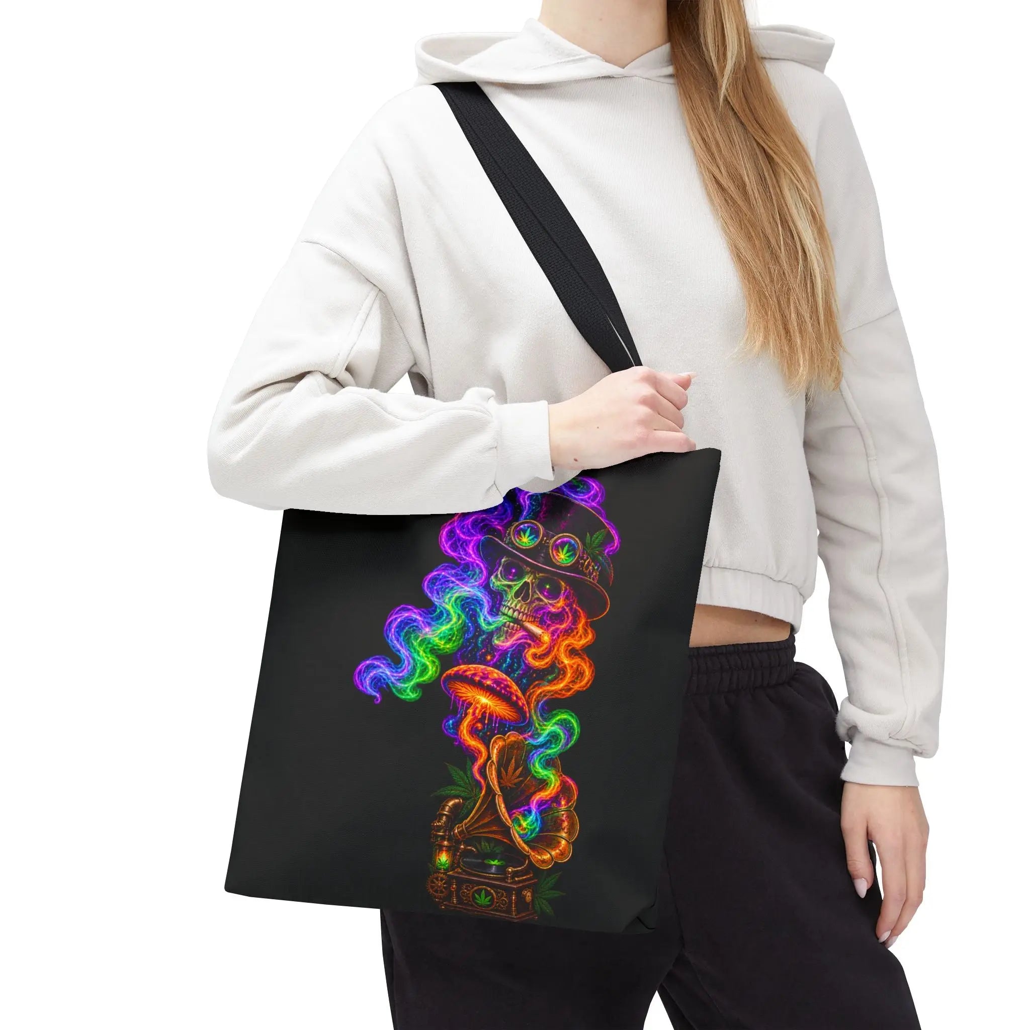 Up In Smoke Phonograph Tote Bag