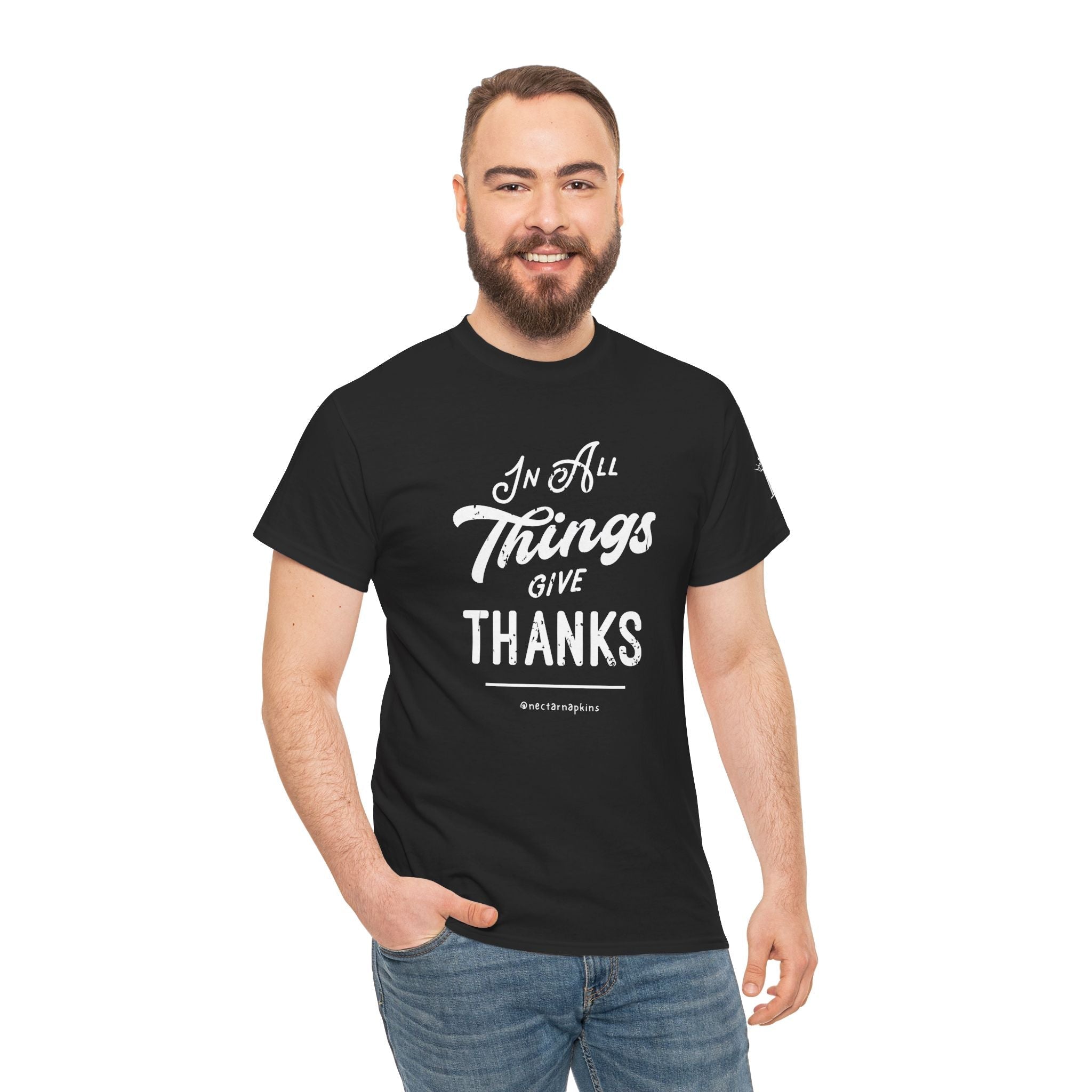 In All Things Give Thanks | Mix & Match Cotton Unisex Fun-Flirty Lovers’ T-Shirts