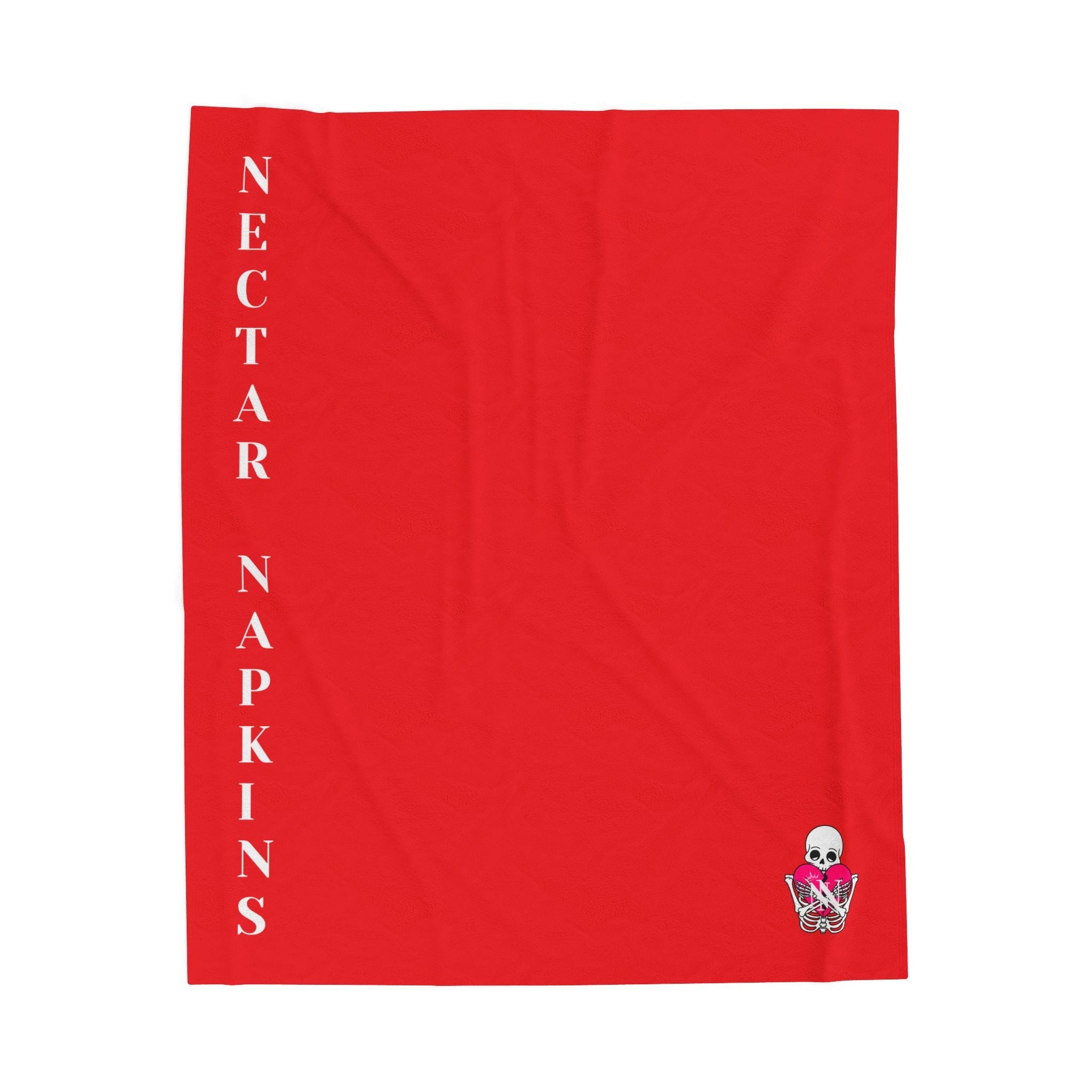 Nectar Napkins Brand Bright Red Love Blanket