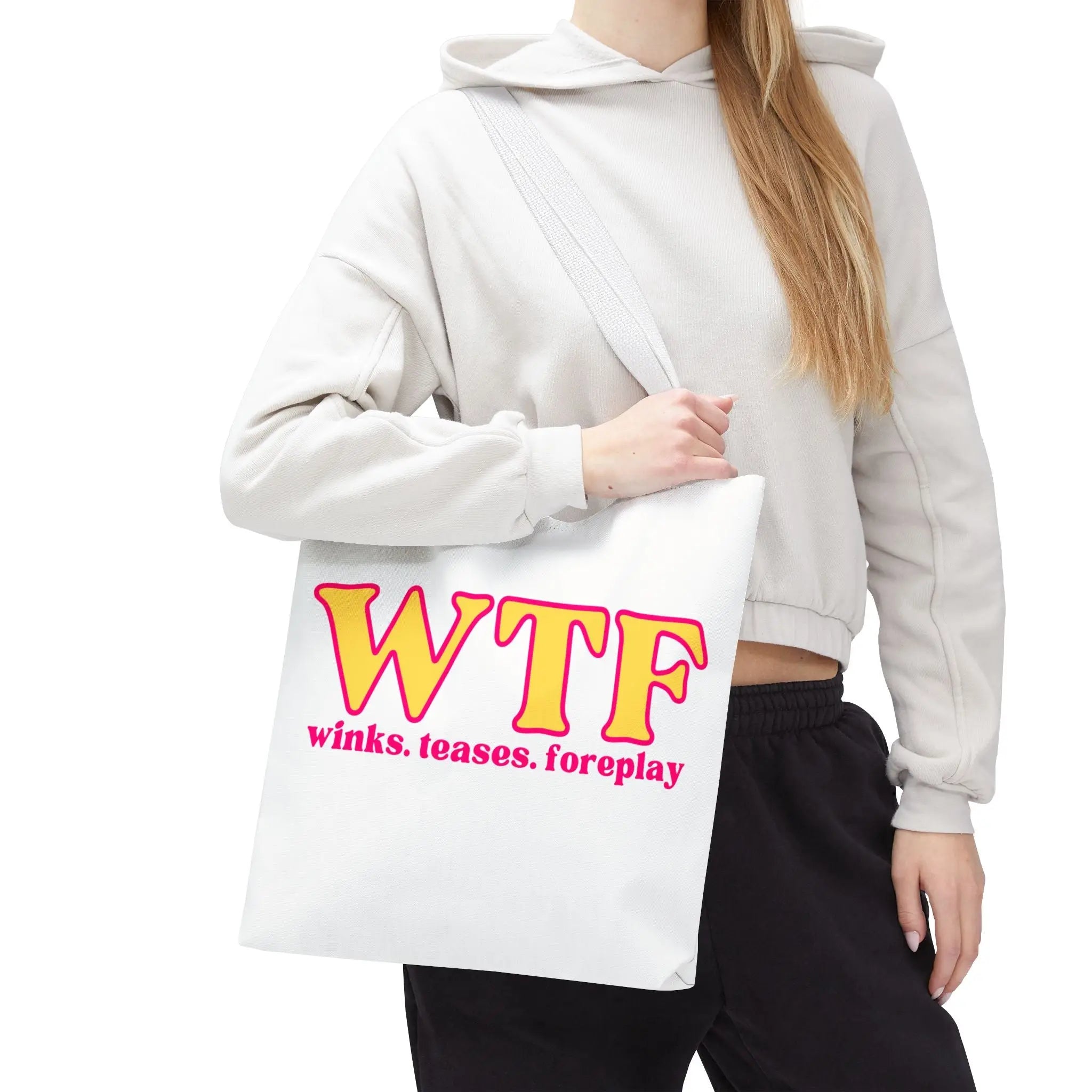 WTF Winks Teases Foreplay | Mix & Match Fun-Flirty Lovers’ Totes