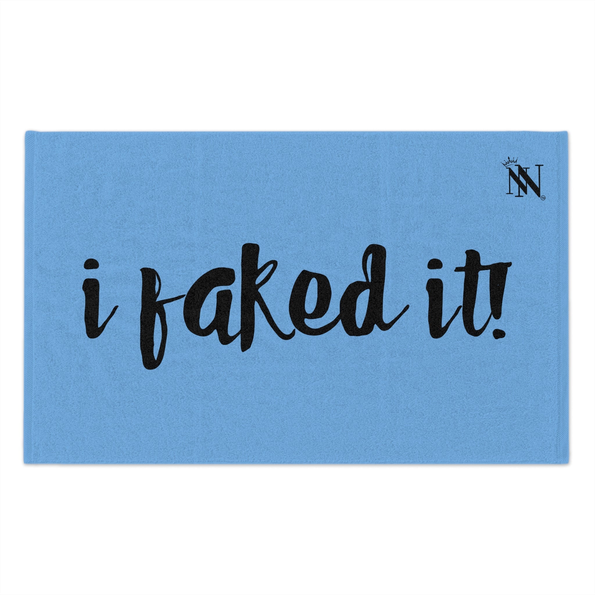 I Faked It! Light Blue | Mix & Match Soft Fun-Flirty Lovers’ Towels