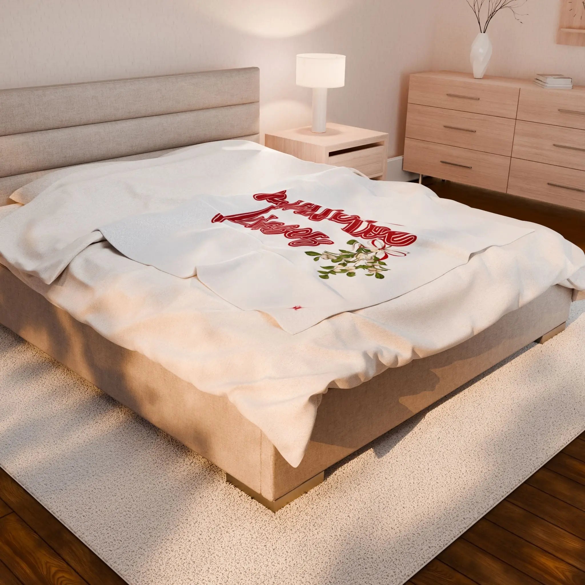 Mistletoe Kisses | Mix & Match Velveteen Fun-Flirty Lovers’ Blankets