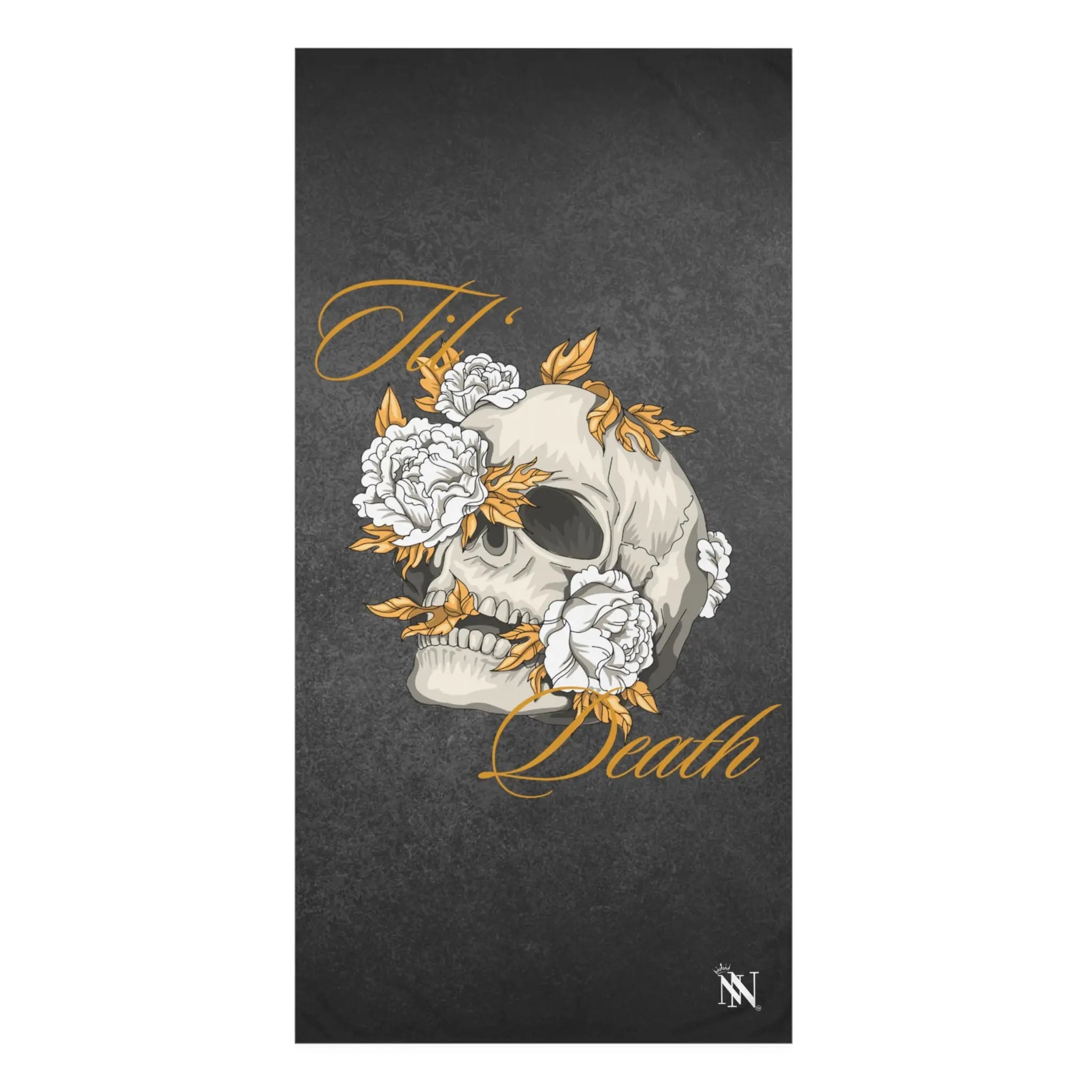 Til’ Death Skull & Flowers Large Sex Towel