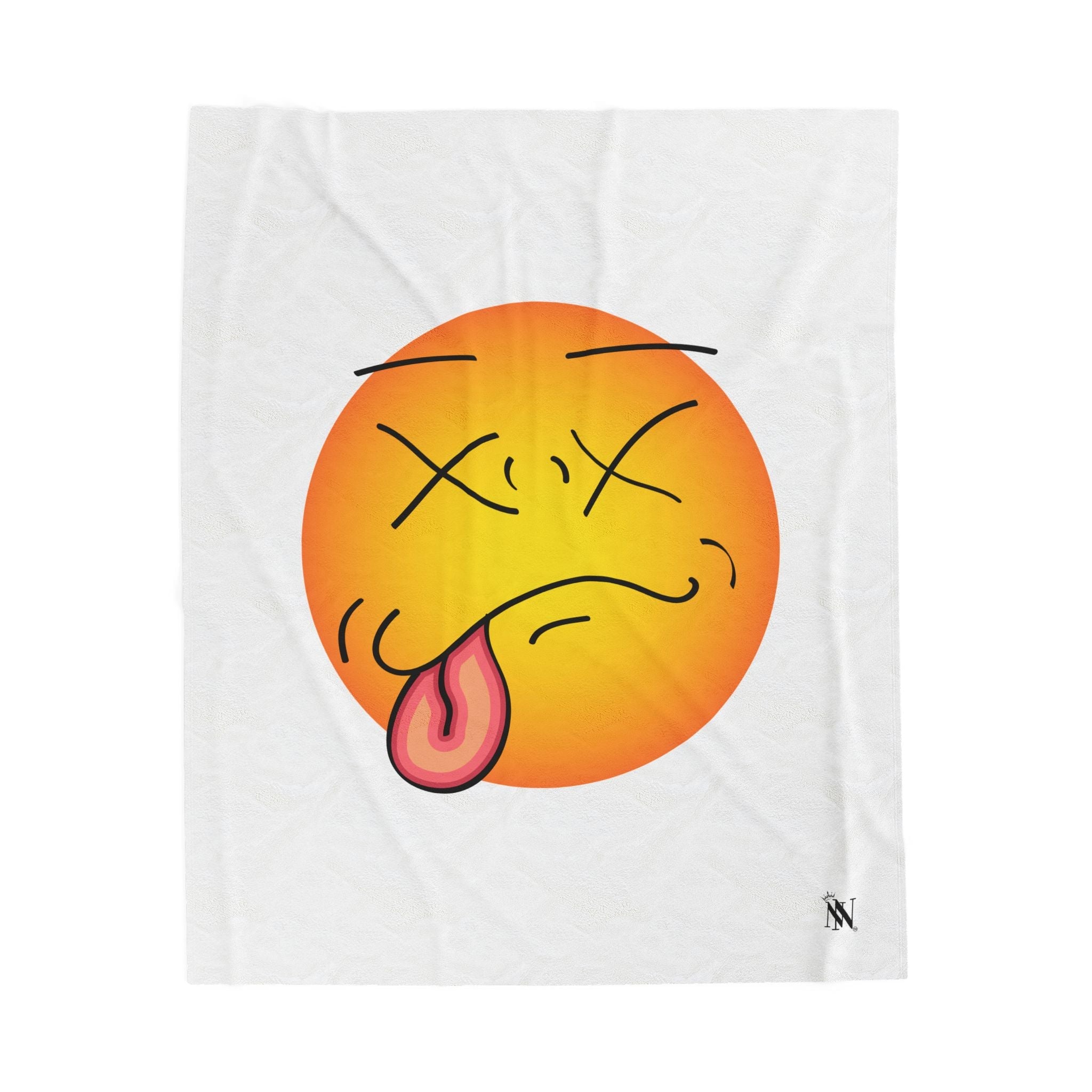 Knocked Out Emoji | Mix & Match Velveteen Fun-Flirty Lovers’ Blankets