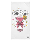 Partying With The Bride Naughty Beach Towel