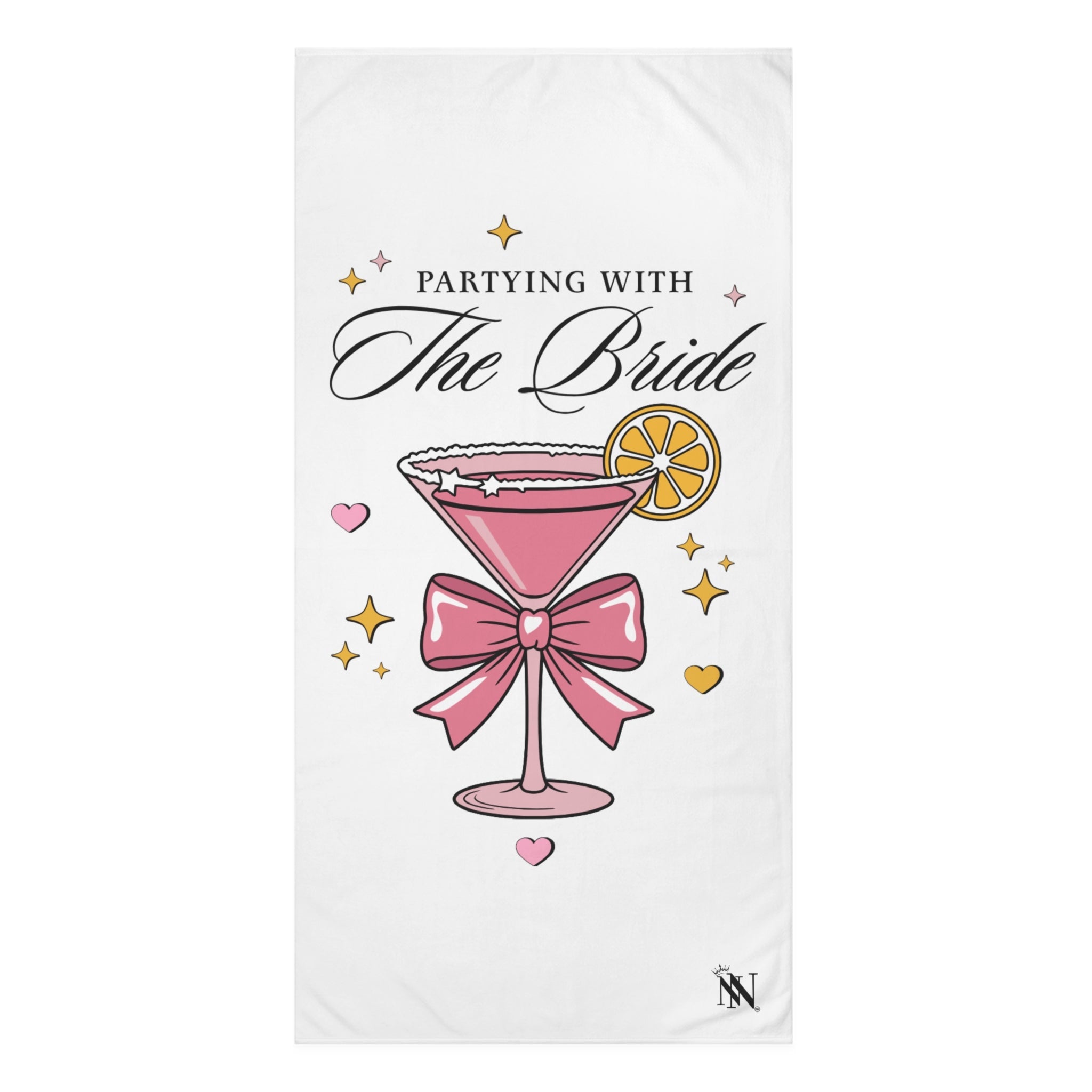 Partying With The Bride Naughty Beach Towel