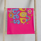 Good Vibes Hippie Flower Signature Pink Cum Towel