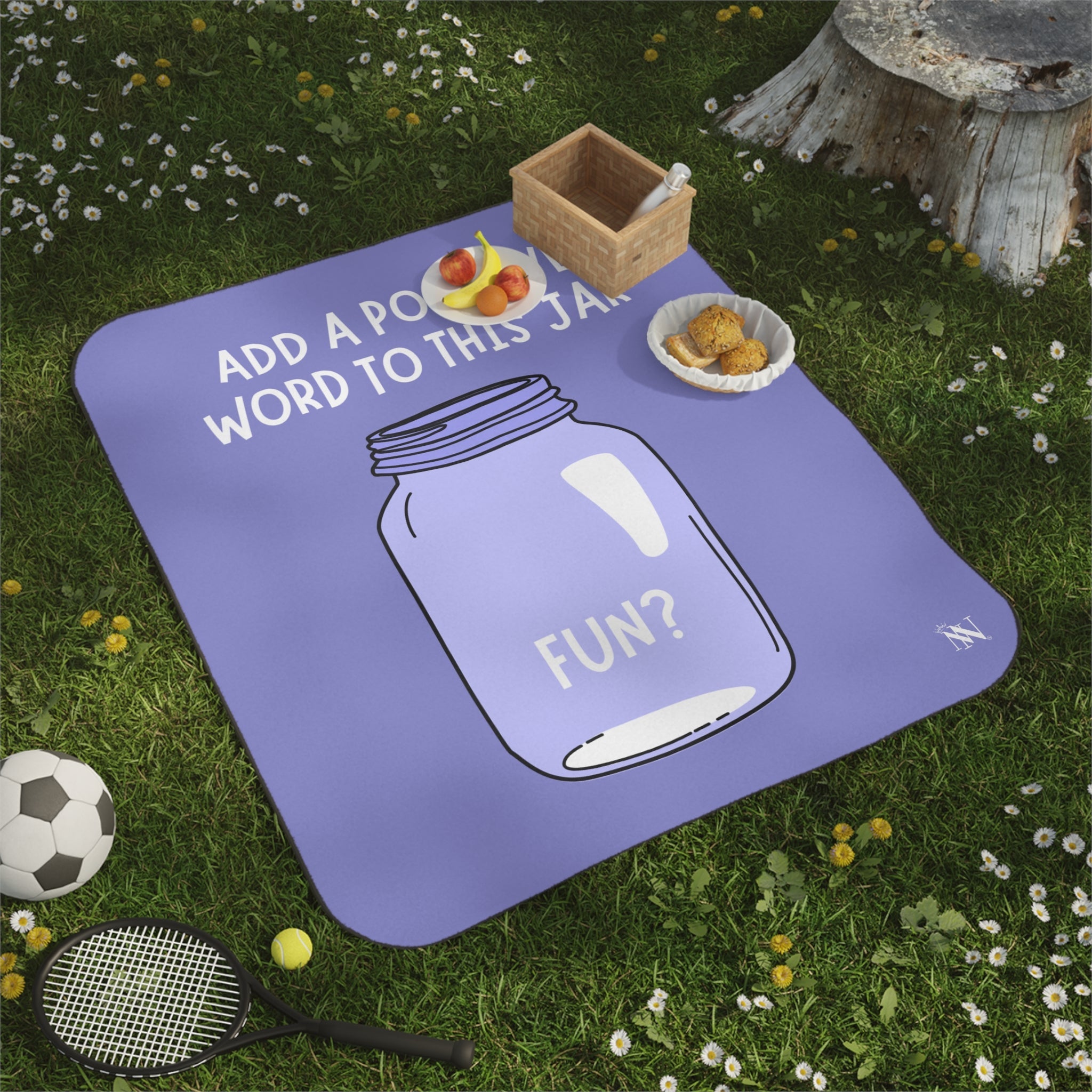 Positive Affirmation Jar Fun? Water-Resistant Sex Blanket