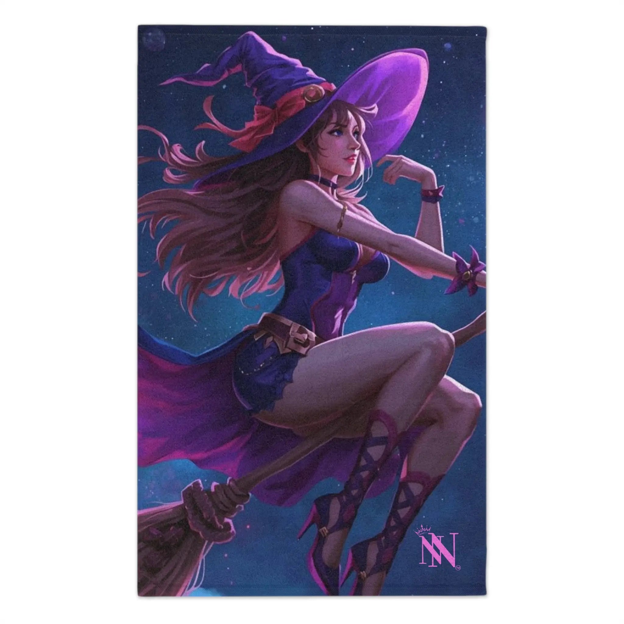 Flying Witch Broomstick Fantasy Women Fun Sex Towel