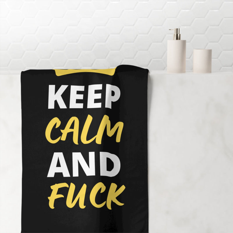 Keep Calm & Fuck Queen King | Mix & Match XL Fun-Flirty Lovers’ Towels