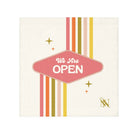 We Are Open Retro Cum Rag