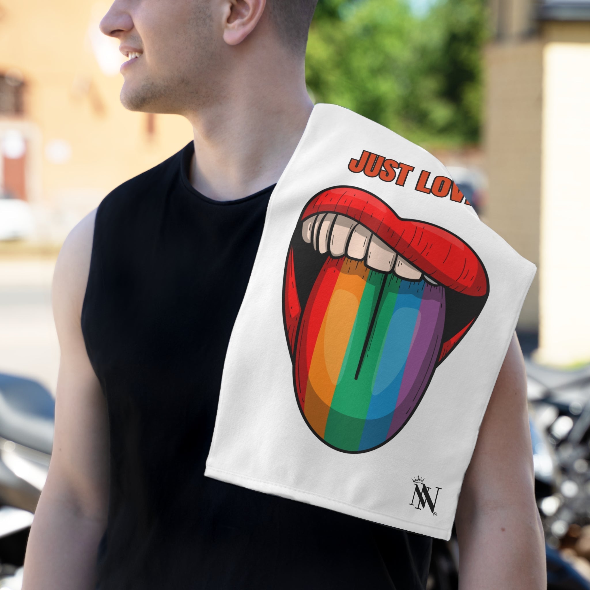 Just Love Rainbow Pride Sex Towel