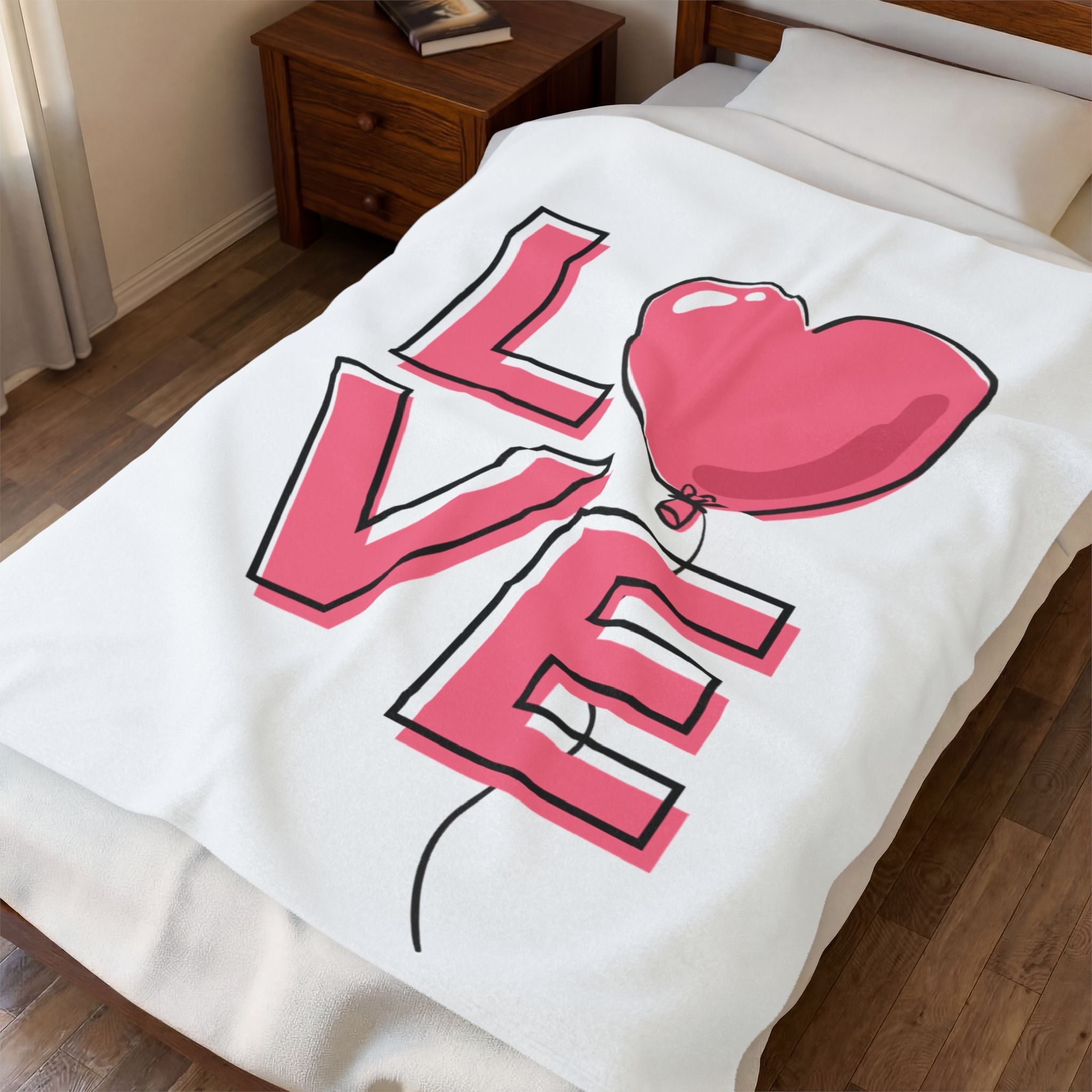 Heart Balloon Love Romantic Lovers Gifts Blanket