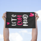 Let’s Cum Mood Hearts Silky Soft Sex Towel