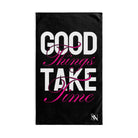 Good Things Take Time | Mix & Match Classic Fun-Flirty Lovers’ Towels