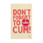 Don’t Forget to Cum! Heart Eyes Emoji Cum Towel