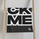 SUCK ME Block Letter Dark Grey | Mix & Match Classic Fun-Flirty Lovers’ Towels