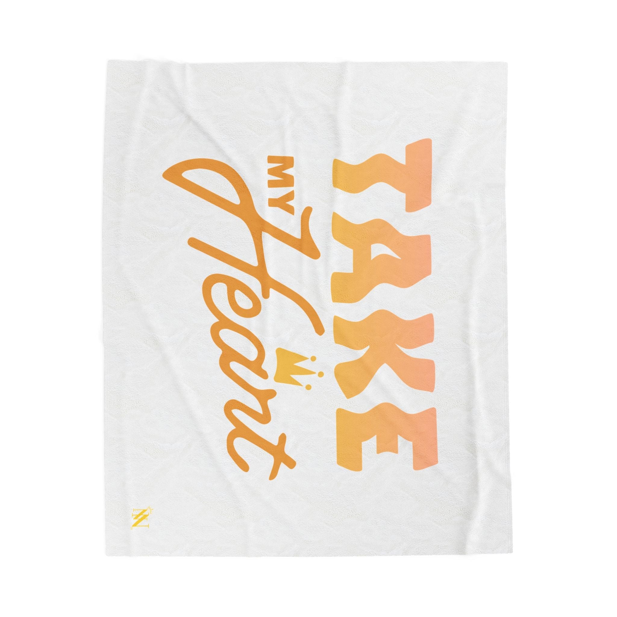 Take My Royal Heart | Mix & Match Velveteen Fun-Flirty Lovers’ Blankets