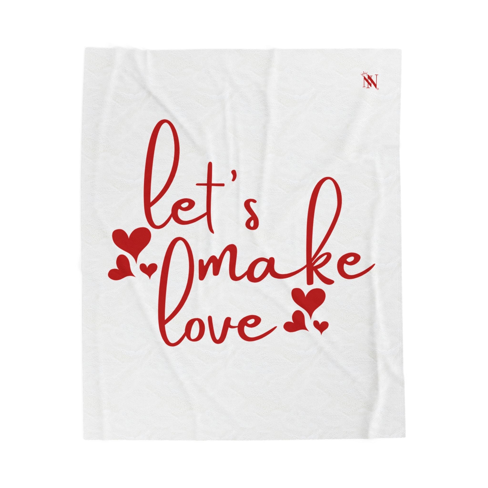 Let’s Make Love Hearts Blanket