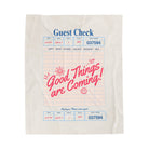 Good Things Are Coming Guest Check | Mix & Match Velveteen Fun-Flirty Lovers’ Blankets