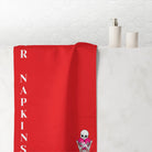 Nectar Napkins Brand Bright Red | Nectar Napkins XL Fun-Flirty Lovers’ Towels