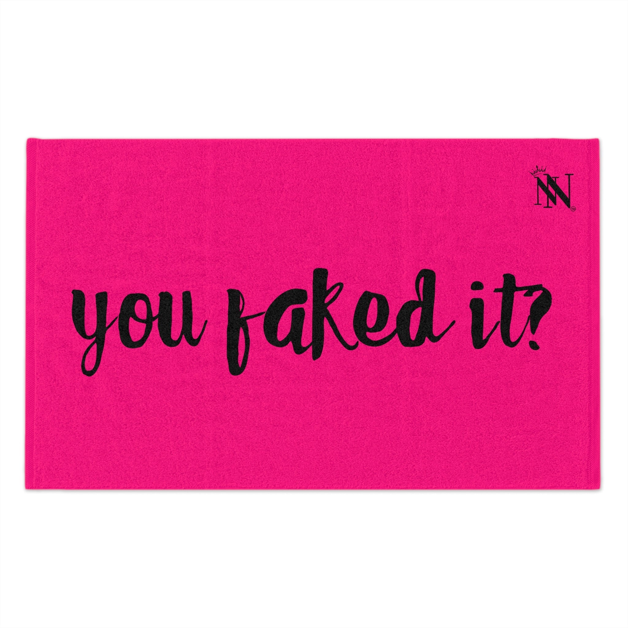 You Faked It? Signature Pink | Mix & Match Soft Fun-Flirty Lovers’ Towels