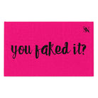You Faked It? Signature Pink | Mix & Match Soft Fun-Flirty Lovers’ Towels