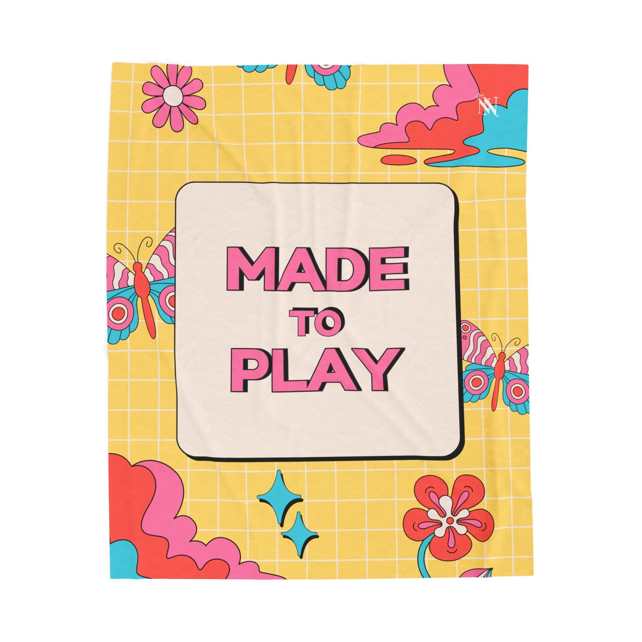 Made to Play Retro Vibe | Mix & Match Velveteen Fun-Flirty Lovers’ Blankets