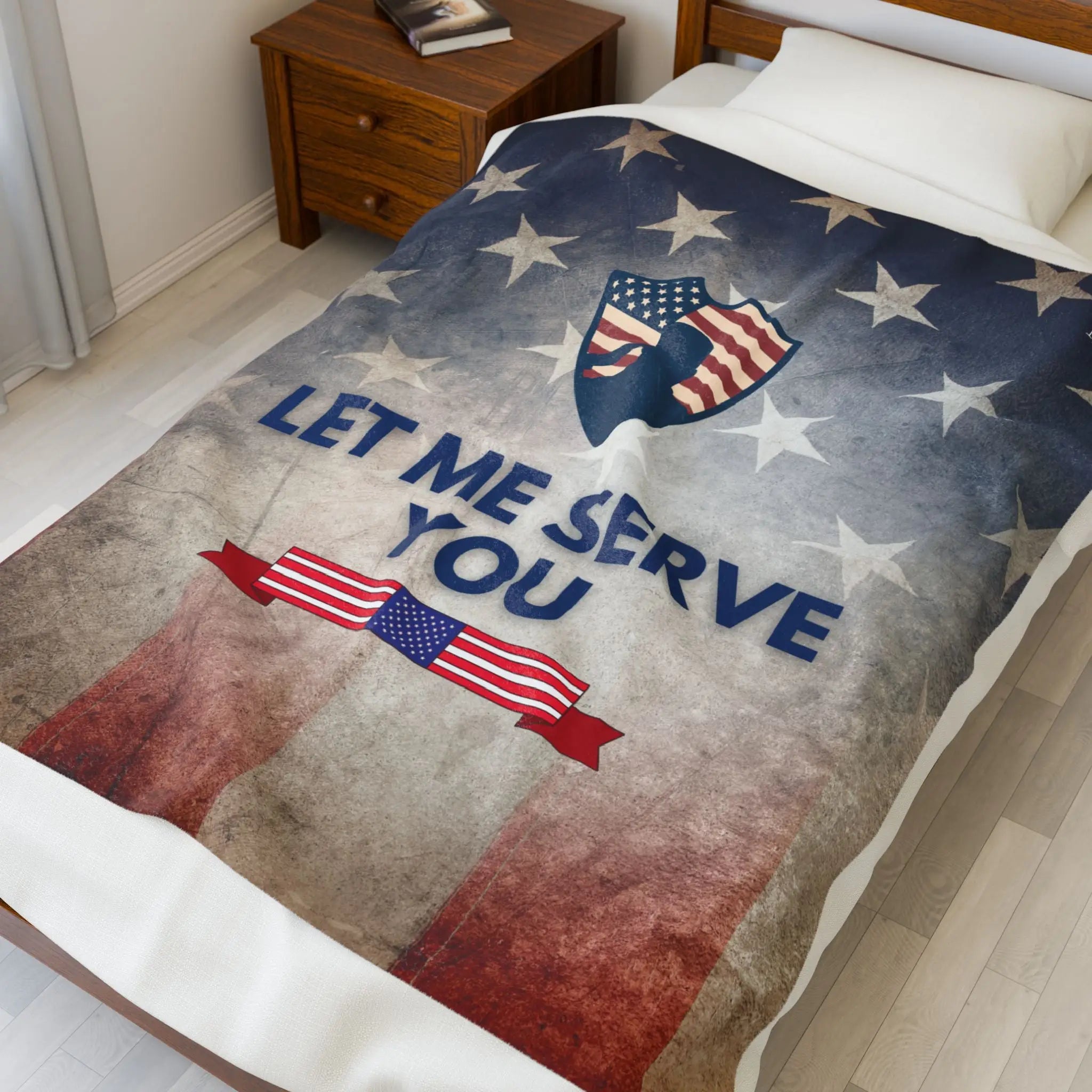 Let Me Serve You Veteran | Mix & Match Soft Fun-Flirty Lovers’ Blankets