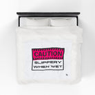 Caution Slippery When Wet | Mix & Match Fun-Flirty Lovers’ Blankets