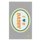 I Love You Daddy Light Grey | Mix & Match Soft Fun-Flirty Lovers’ Towels