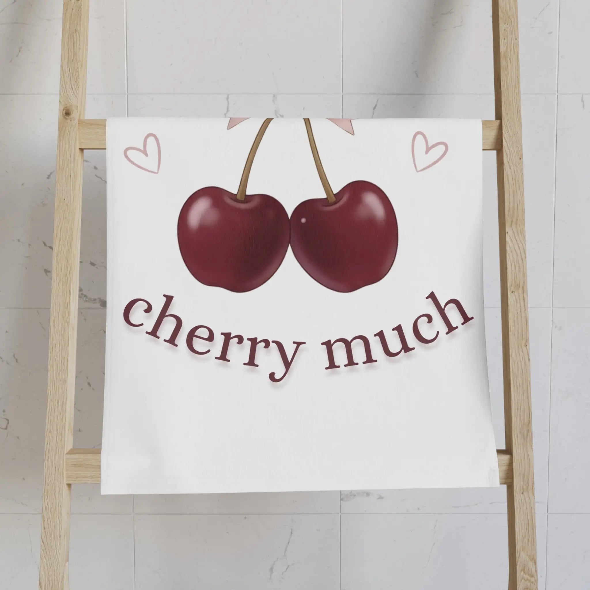 I Love You Cherry Much | Mix & Match Classic Fun-Flirty Lovers’ Towels