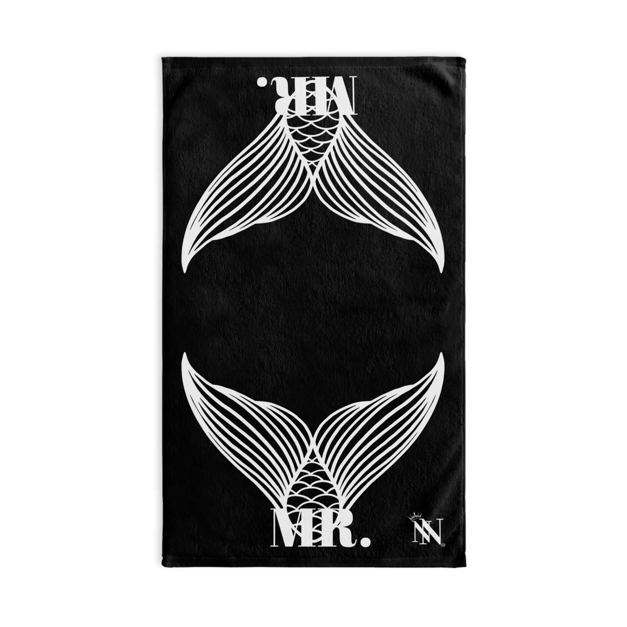 Mr. Mr. Mermaid Shareable Sides Black Cum Towel