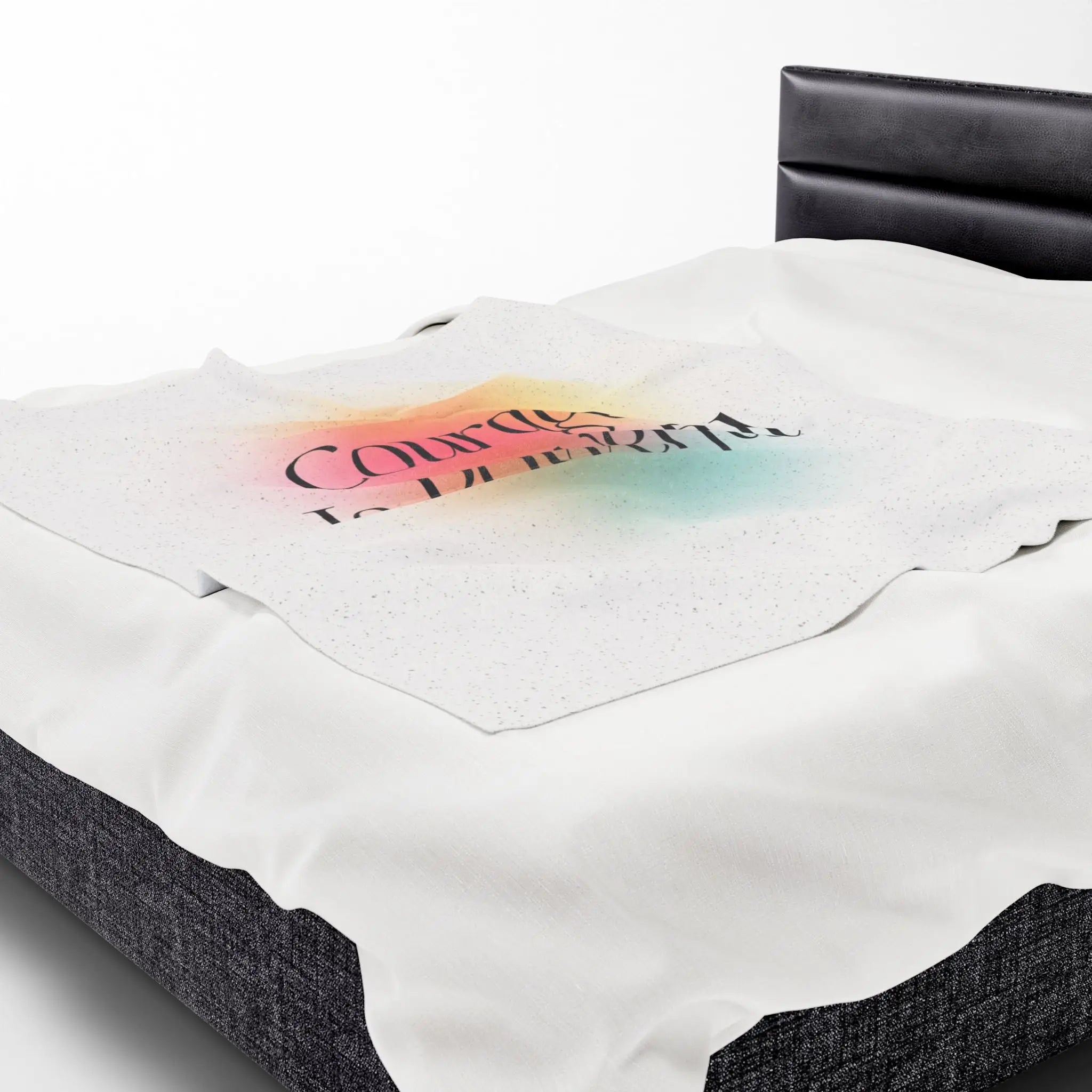 Courage Is Poweful | Mix & Match Velveteen Fun-Flirty Lovers’ Blankets