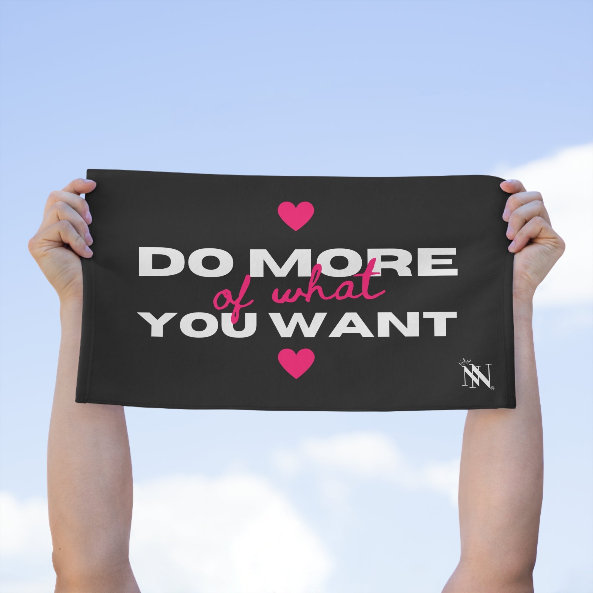 Do More of What You Want Hearts Sex Towel