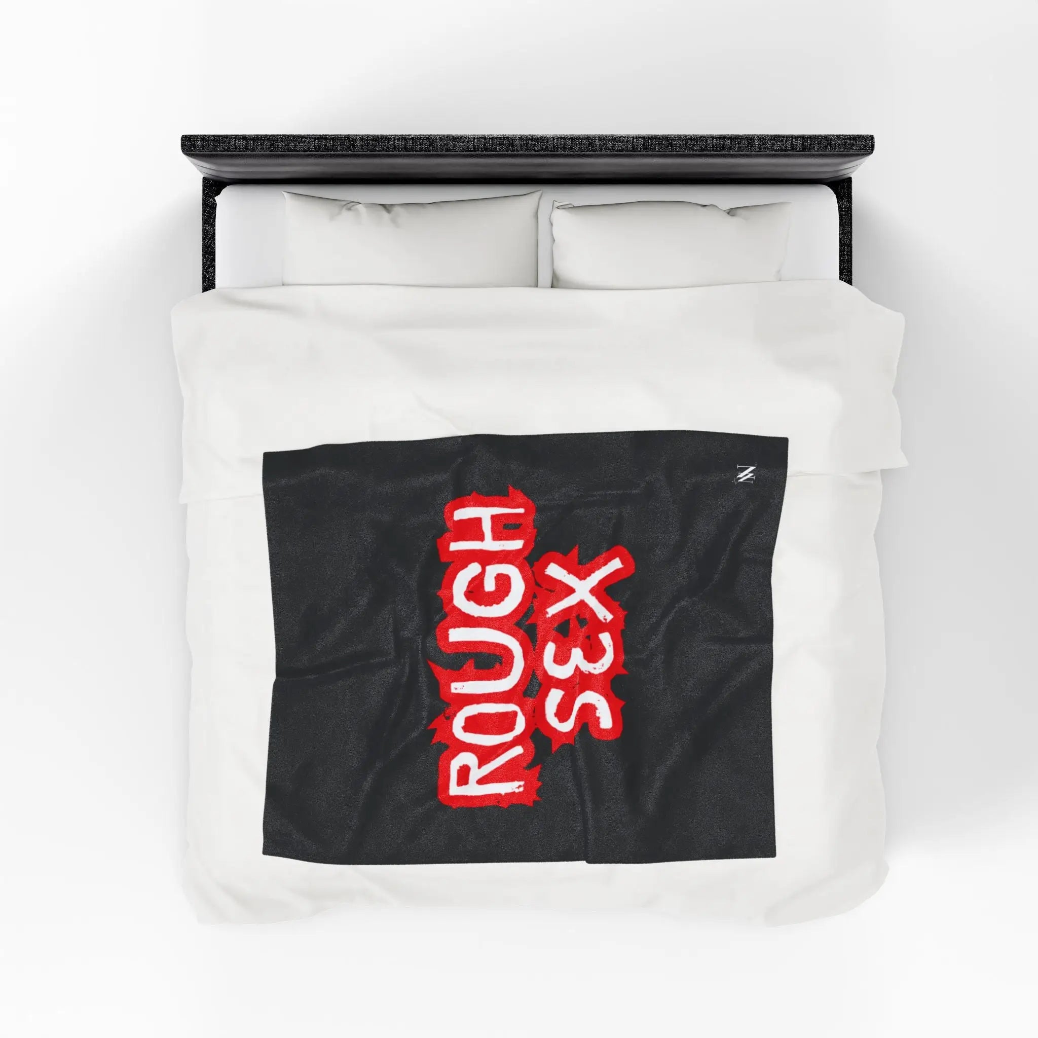 Rough Sex Black | Mix & Match Velveteen Fun-Flirty Lovers’ Blankets