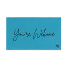 You’re Welcome Teal | Mix & Match Classic Fun-Flirty Lovers’ Towels