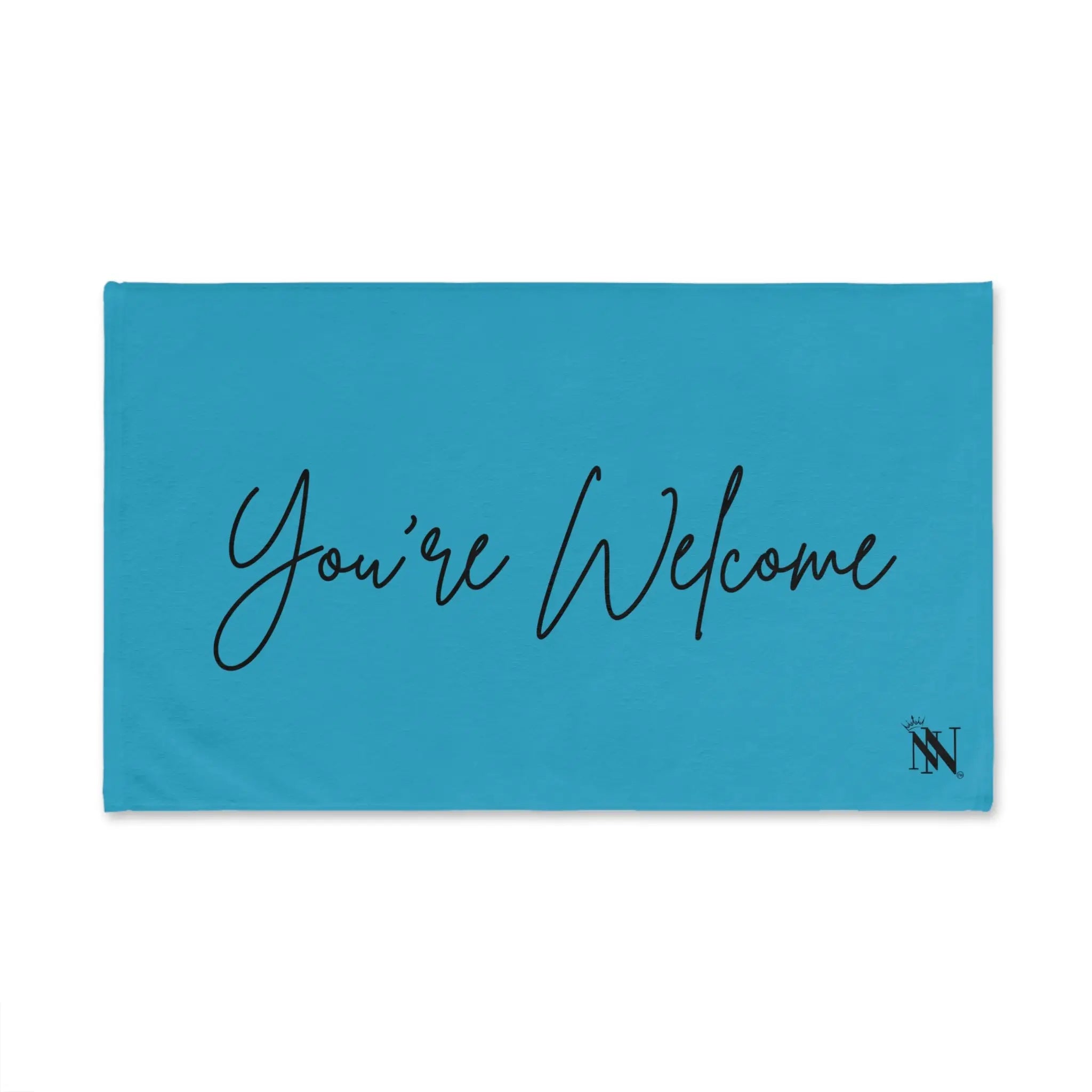 You’re Welcome Teal | Mix & Match Classic Fun-Flirty Lovers’ Towels