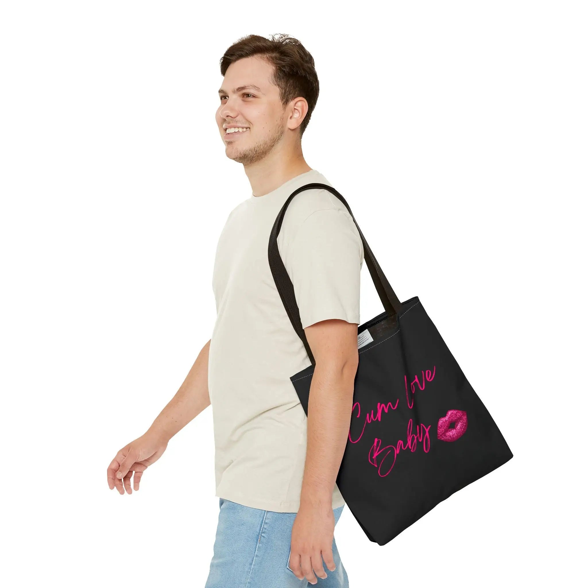 Cum Love Baby Kiss Mark Tote Bag