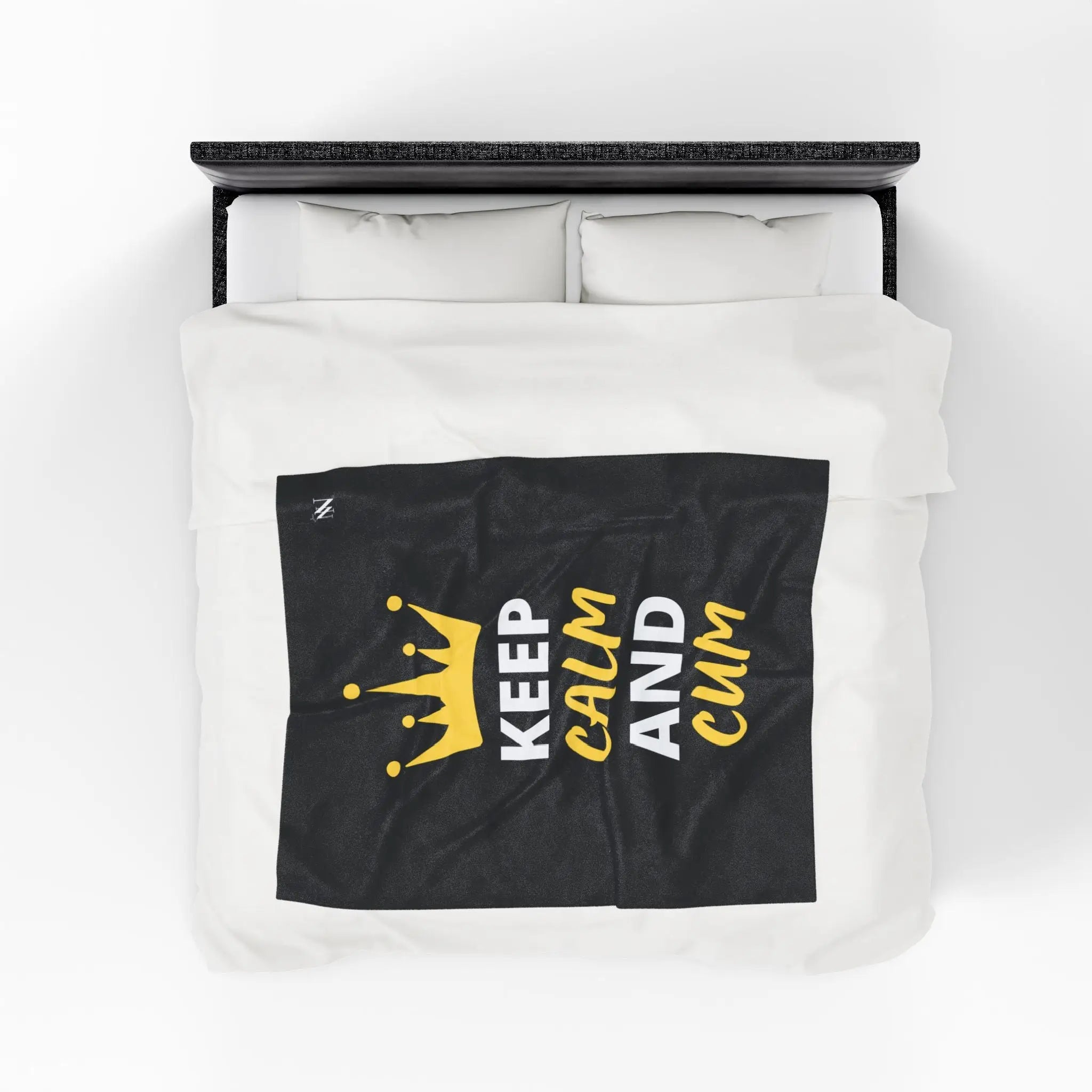 Keep Calm & Cum Queen King | Mix & Match Soft Fun-Flirty Lovers’ Blankets
