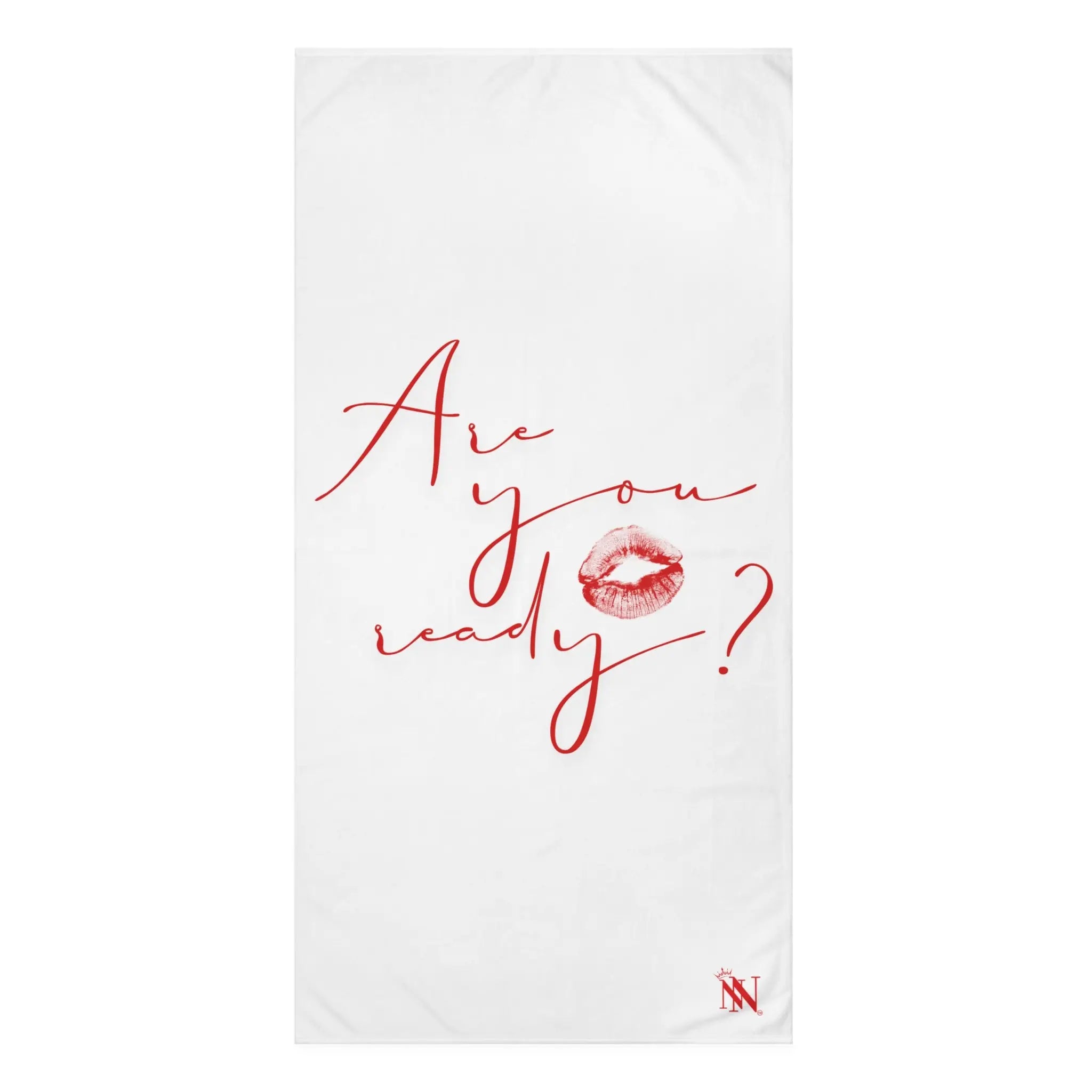 Are You Ready? Kiss Mark | Mix & Match XL Fun-Flirty Lovers’ Towels